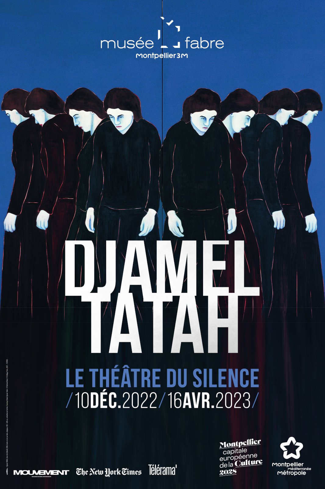 affiche exposition Djamel Tatah, le Théâtre du silence
